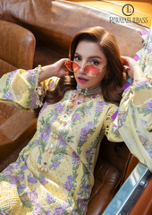 3PCs SUMMER EMBROIDERED LAWN DRESS RL-1087