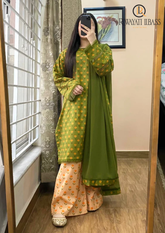 3PCs SUMMER DIGITAL PRINTED LAWN DRESS RL-1093