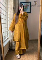 3PCs SUMMER DIGITAL PRINTED LAWN DRESS RL-1095