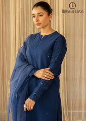 3PCs SUMMER EMBROIDERED LAWN DRESS RL-1099
