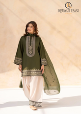3PCs SUMMER EMBROIDERED LAWN DRESS RL-1103