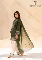 3PCs SUMMER EMBROIDERED LAWN DRESS RL-1103