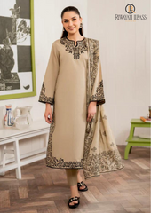 Summer Unstitched 3PCs Embroidered Lawn Dress With Diamond Monar Dupatta RL-269