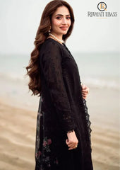 Summer Unstitched 3PC Lawn Embroidered Dress With Monar Dupatta RL-317