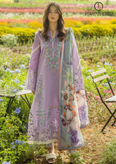 Summer Unstitched 3PCs Embroidered Lawn Dress With Digital Printed Monar Dupatta RL-318