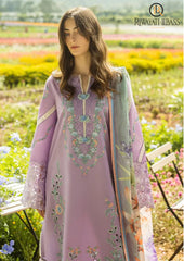 Summer Unstitched 3PCs Embroidered Lawn Dress With Digital Printed Monar Dupatta RL-318