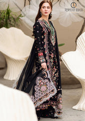 Summer Unstitched 3PCs Heavy Embroidered Lawn Dress With Embroidered Khaddi Net Dupatta RL-313