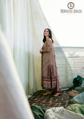 Winter Unstitched 3PCs Heavy Embroidered Dhanak Dress With Dhanak Embroidered Shawl RL-612