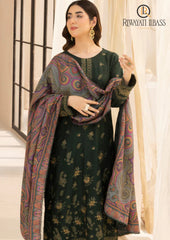 Winter Unstitched 3PCs Dhanak Embroidered Dress With Digital Printed Karandi Shawl RL-626