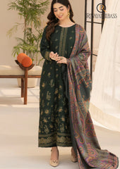Winter Unstitched 3PCs Dhanak Embroidered Dress With Digital Printed Karandi Shawl RL-626