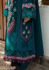Winter Unstitched 3PCs Heavy Embroidered Dhanak Dress With Digital Printed Karandi Shawl RL-628