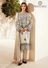 Winter Unstitched 3PCs Embroidered Dhanak Dress With Dhanak Embroidered Dhanak Shawl RL-630