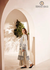 Winter Unstitched 3PCs Embroidered Dhanak Dress With Dhanak Embroidered Dhanak Shawl RL-630