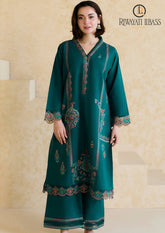 Winter Unstitched 2PCs Embroidered Dhanak Dress With Embroiederd Dhanak Touser RL-631