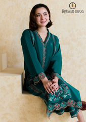 Winter Unstitched 2PCs Embroidered Dhanak Dress With Embroiederd Dhanak Touser RL-631