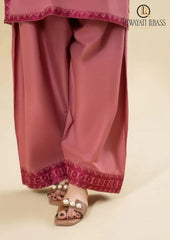 Winter Unstitched 2PCs Embroidered Dhanak Dress With Embroidered Dhanak Trouser RL-634