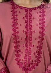 Winter Unstitched 2PCs Embroidered Dhanak Dress With Embroidered Dhanak Trouser RL-634