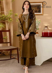 Winter Unstitched 2PCs Embroidered Dhanak Dress With Dhanak Trouser RL-638