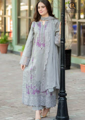 Winter Unstitched 3PCs Embroidered Dhanak Dress With Embroidered Chiffon Dupatta RL-646