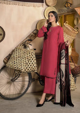 Winter Unstitched 3PCs Digital Printed Dhanak Dress With Digital Printed Dhanak Shawl RL-647