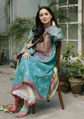 Winter Unstitched 3PCs Embroidered Dhanak Dress With Digital Printed Karandi Shawl RL-647