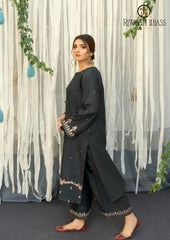 Winter Unstitched 3PCs Embroidered Dhanak Dress With Digital Printed Dhanak Shawl RL-650