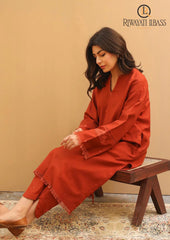 Winter Unstitched 3PCs Embroidered Dhanak Dress With Embroidered Dhanak Shawl RL-652