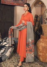 Winter Unstitched 3PCs Digital Printed Dhanak Dress With Digital Printed Dhanak Shawl RL-655