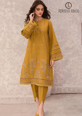 Winter Unstitched 3PCs Embroidered Dhanak Dress With Digital Printed Karandi Shawl RL-655