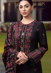 Winter Unstitched 3PCs Heavy Embroidered Dhanak Dress With Heavy Embroidered Dhanak Shawl RL-656