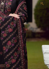 Winter Unstitched 3PCs Heavy Embroidered Dhanak Dress With Heavy Embroidered Dhanak Shawl RL-656