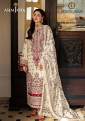 Winter Unstitched 3PCs Heavy Embroidered Dhanak Dress With Heavy Embroidered Shawl RL-707