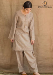 Winter Unstitched 3PCs Dhanak Dress With Digital Printed Karandi Shawl RL-658