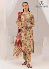 Winter Unstitched 3PCs Digital Printed Karandi Dress With Digital Printed Karandi Shawl RL-662