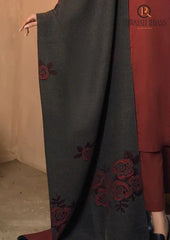 Winter Unstitched 3PCs Digital Printed Dhanak Dress With Digital Printed Dhanak Shawl RL-666