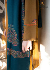 Winter Unstitched 3PCs Embroidered Dhanak Dress With Digital Printed Karandi Shawl RL-669