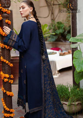 Winter Unstitched 3PCs Heavy Embroidered Dhanak Dress With Heavy Embroidered Dhanak Shawl RL-672