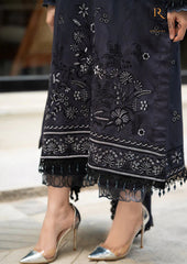 Winter Unstitched 3PCs Embroidered Dhanak Dress With Embroidered Dhanak Shawl RL-673