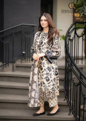 Winter Unstitched 3PCs Digital Printed Karandi Dress With Digital Printed Karandi Shawl RL-681