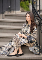 Winter Unstitched 3PCs Digital Printed Karandi Dress With Digital Printed Karandi Shawl RL-681