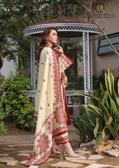 Winter Unstitched 3PCs Embroidered Dhanak Dress With Embroidered Dhanak Shawl RL-686