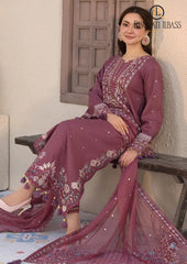 Winter Unstitched 3PCs Embroidered Dhanak Dress With Embroidered Dhanak Shawl RL-687