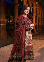 Winter Unstitched 3PCs Digital Printed Karandi Dress With Digital Printed Karandi Shawl RL-688