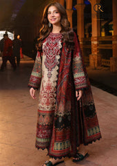 Winter Unstitched 3PCs Digital Printed Karandi Dress With Digital Printed Karandi Shawl RL-688