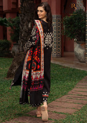 Winter Unstitched 3PCs Digital Printed Karandi Dress With Digital Printed Karandi Shawl RL-690