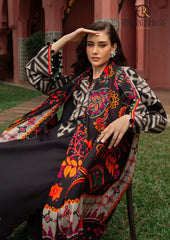 Winter Unstitched 3PCs Digital Printed Karandi Dress With Digital Printed Karandi Shawl RL-690