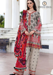 Winter Unstitched 3PCs Digital Printed Karandi Dress With Digital Printed Karandi Shawl RL-691