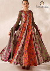 Winter Unstitched 3PCs Digital Printed Karandi Dress With Digital Printed Karandi Shawl RL-695