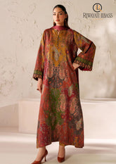 Winter Unstitched 3PCs Digital Printed Karandi Dress With Digital Printed Karandi Shawl RL-697