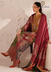 Winter Unstitched 3PCs Digital Printed Karandi Dress With Digital Printed Karandi Shawl RL-697